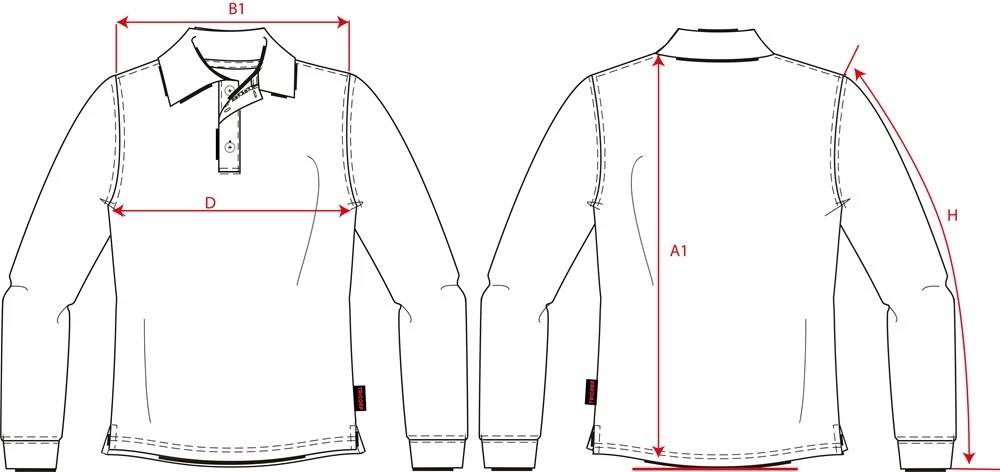 Tricorp Polosweater Casual Marine-Rood Maat L 8 Tricorp Polosweater Casual Marine-Rood Maat L - Afbeelding 6