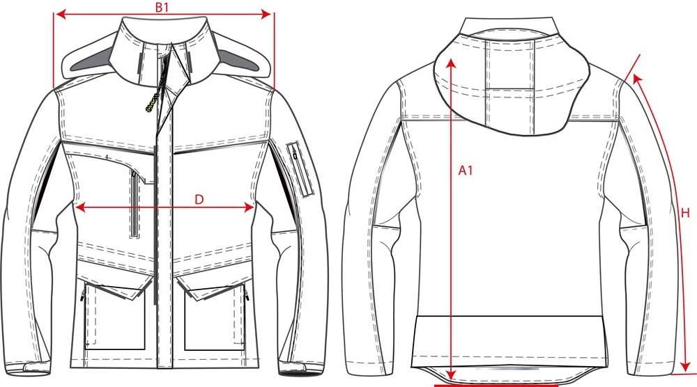 Midi Parka Canvas 402007 Navy L 8 Midi Parka Canvas 402007 Navy L - Afbeelding 6