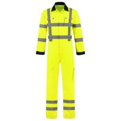 De Boer Overall High Visibility Polyester/Katoen RWS Geel Maat 44