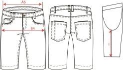 Jeans Premium Stretch Kort 504010 Denimblue 29 -Winkel Voor Werkkleding TRP504010DENIMBLUE29 5