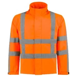 De Boer Hi-Vis Softshelljas Oranje Maat S
