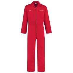 De Boer Katoen Rally Overall Rood Maat 44