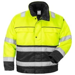 Fristads Hi-Vis Winterjack 444 PP Geel/Zwart Maat L