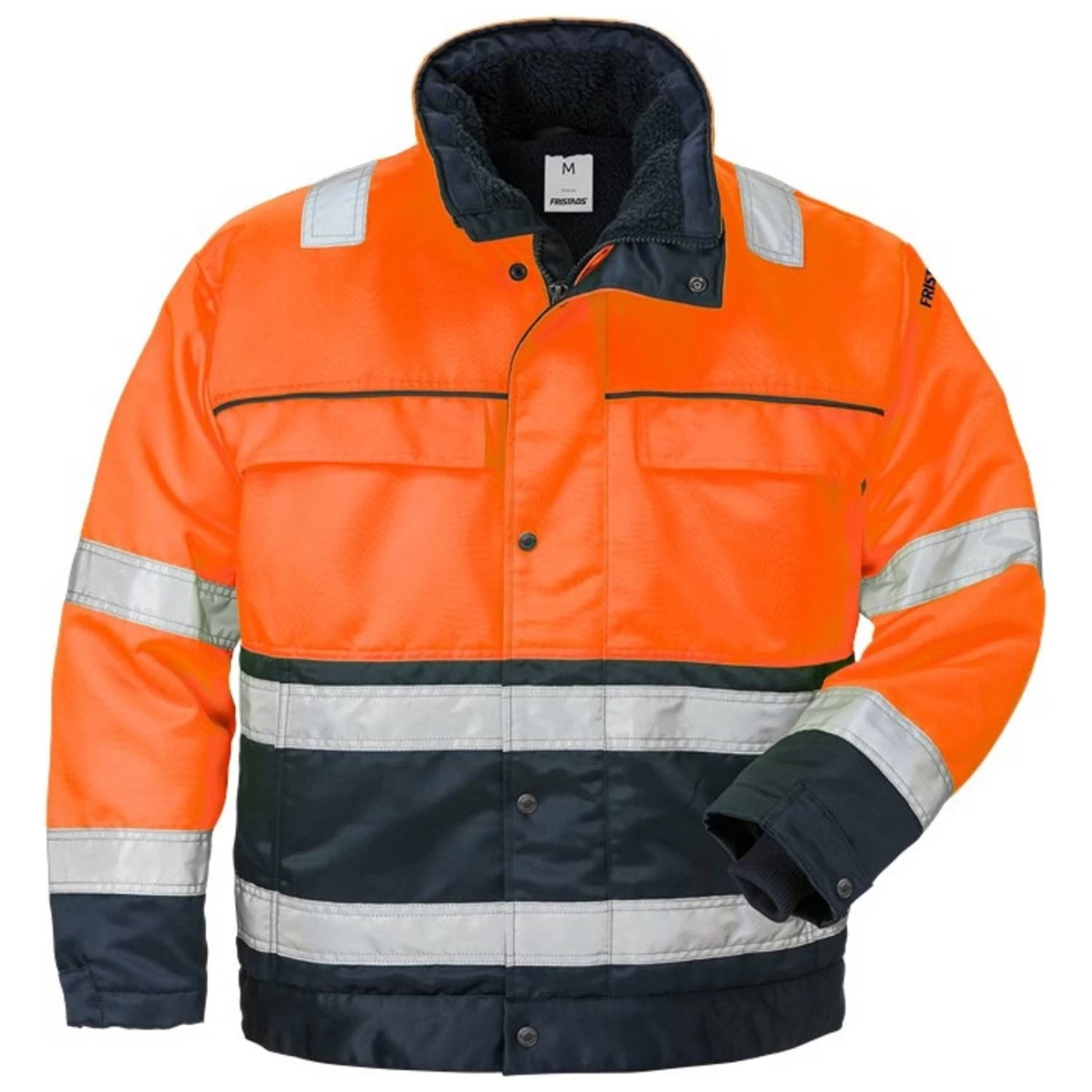 Fristads Hi-Vis Winterjack 444 PP Oranje/Marine Maat 2XL 3 Fristads Hi-Vis Winterjack 444 PP Oranje/Marine Maat 2XL