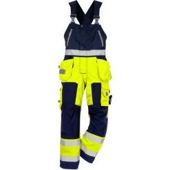 Fristads Hi-Vis Amerikaanse Overall 1014 Geel/Marine Maat C54