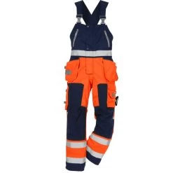 Fristads Hi-Vis Amerikaanse Overall 1014 Oranje/Marine Maat C52