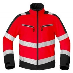 Havep Hi-Vis Softshell Jas Rood/Grijs Maat 3XL
