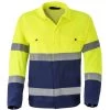 HAVEP Hi-Vis Jack 5105 Blauw/Geel Maat 48 -Winkel Voor Werkkleding havep jack 5105 drukknoop blauw geel