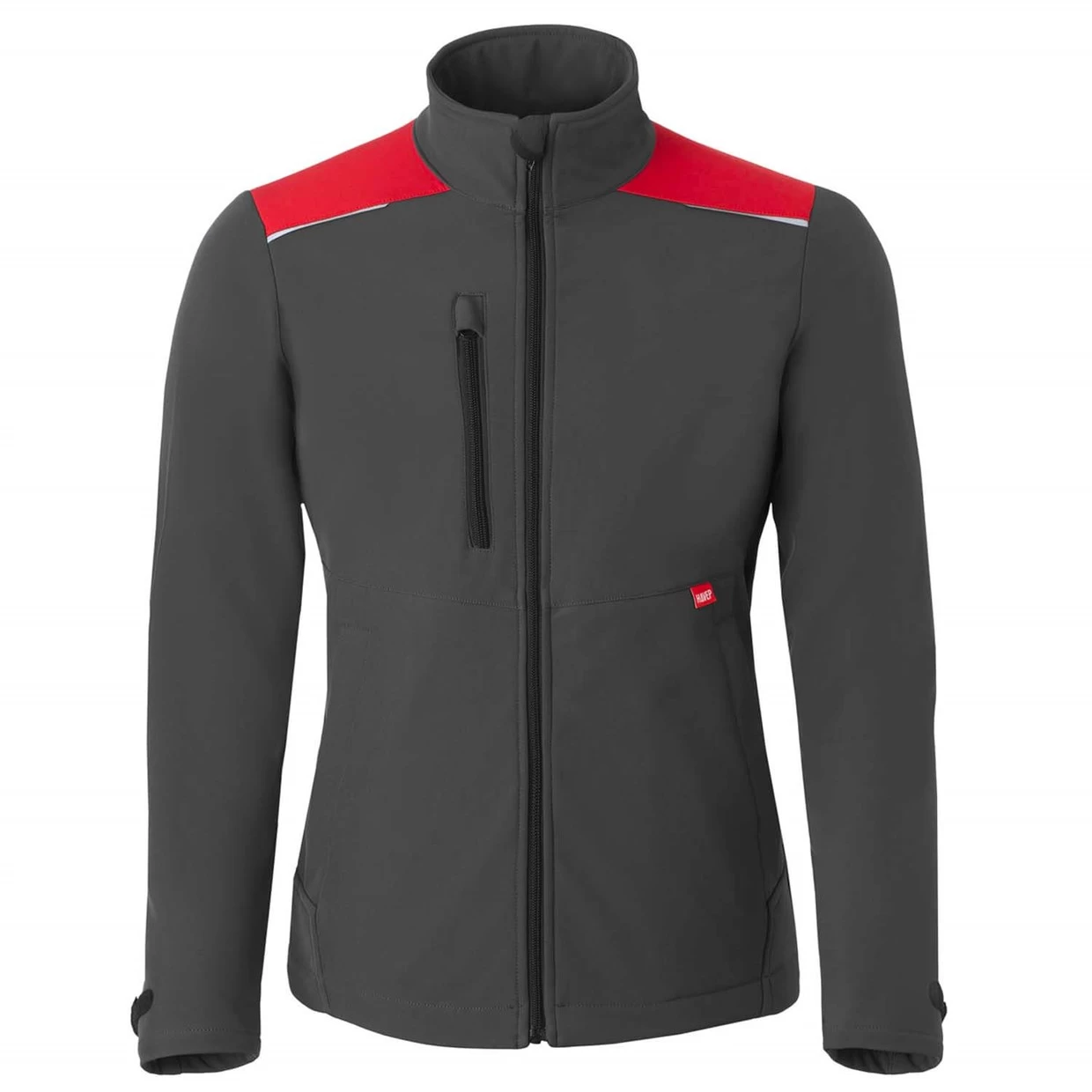 HaVeP Softshell Jas 40215 Grijs/Rood Maat 2XL 3 HaVeP Softshell Jas 40215 Grijs/Rood Maat 2XL