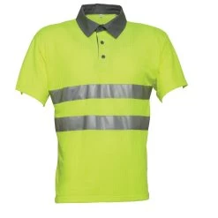 HaVeP High Visibility Polo 10015 Oranje/Grijs Maat 4XL