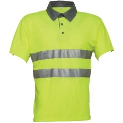 HaVeP High Visibility Polo 10015 Oranje/Grijs Maat 3XL