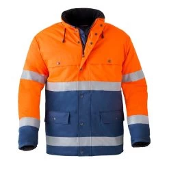 HAVEP Hi-Vis Parka Jas 4133 Oranje/Marine Maat S