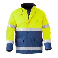 HAVEP Hi-Vis Parka Jas 4133 Geel/Marine Maat 3XL