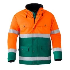 HAVEP Hi-Vis Parka Jas 4133 Oranje/Groen Maat 2XL