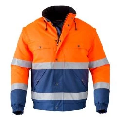 HAVEP Hi-Vis All Season Jack 5139 Oranje/Marine Maat 4XL