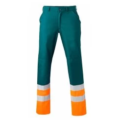 HaVeP Werkbroek High Visibility 8397 Groen/Fluor Oranje Maat 48