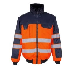 Mascot Hi-Vis Pilotenjas Livigno Blauw/Oranje Maat 2XL