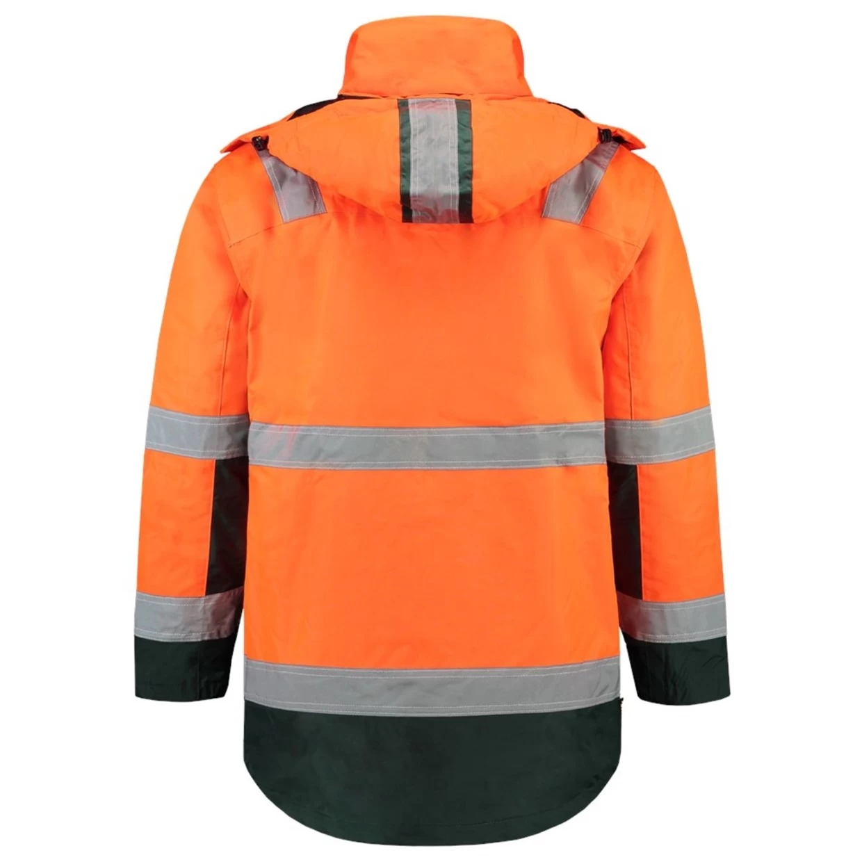 Tricorp Hi-Vis Parka Jas 403004 Oranje Groen Maat S 5 Tricorp Hi-Vis Parka Jas 403004 Oranje Groen Maat S - Afbeelding 3