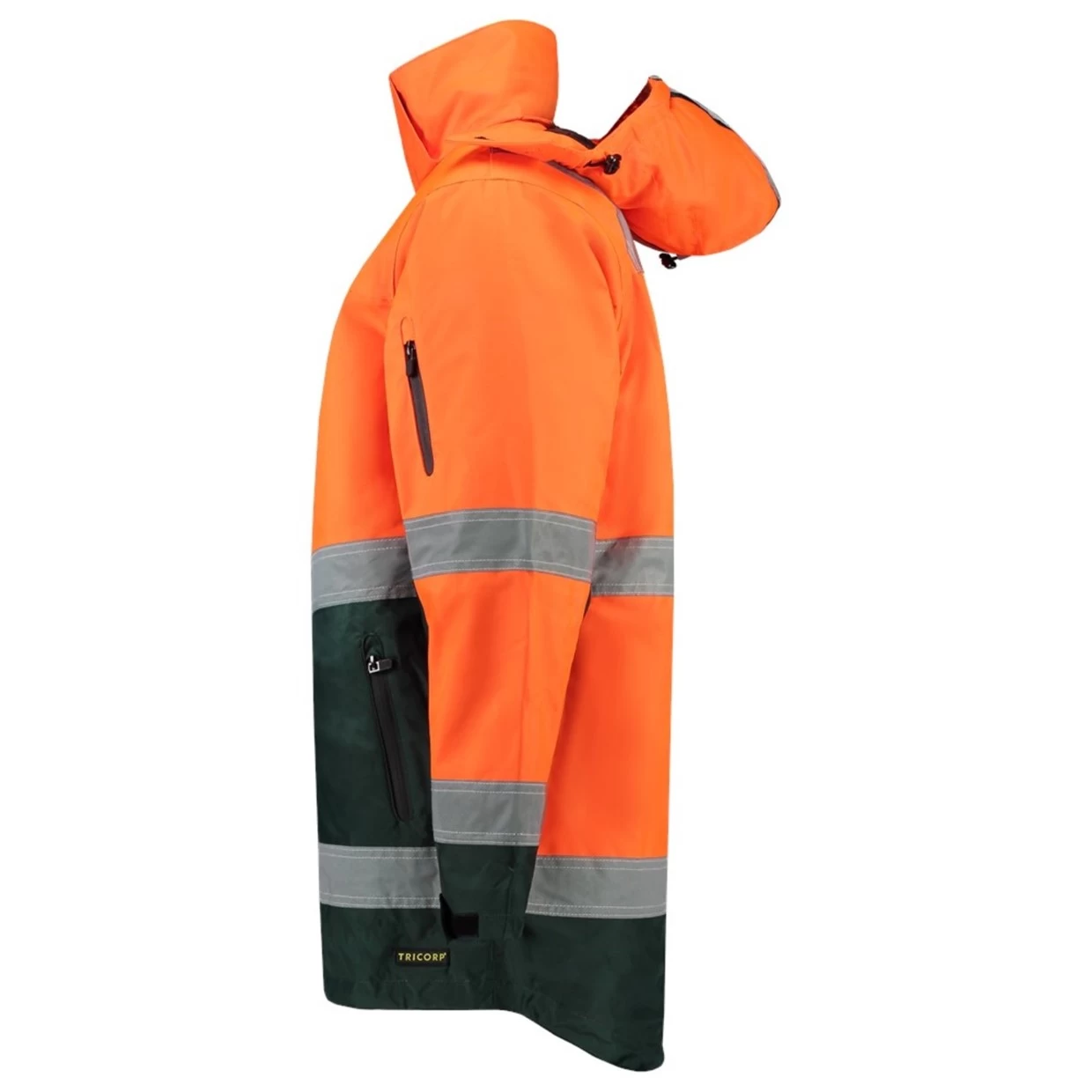 Tricorp Hi-Vis Parka Jas 403004 Oranje Groen Maat S 6 Tricorp Hi-Vis Parka Jas 403004 Oranje Groen Maat S - Afbeelding 4