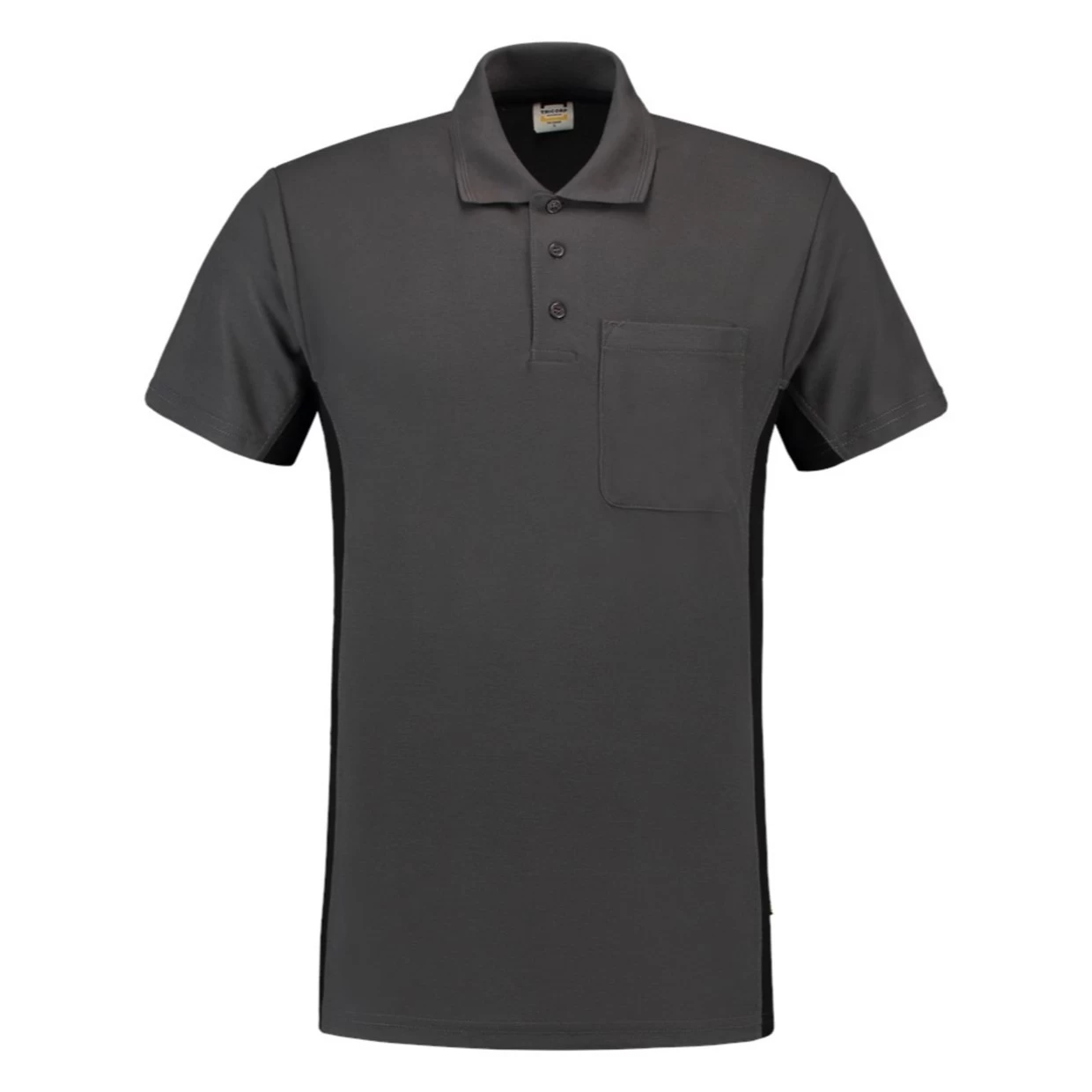 Tricorp Poloshirt Workwear 202002 180gr Donkergrijs/Zwart Maat S 4 Tricorp Poloshirt Workwear 202002 180gr Donkergrijs/Zwart Maat S - Afbeelding 2