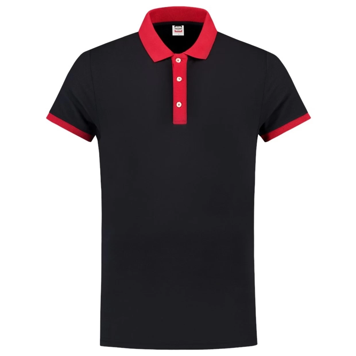 Tricorp Poloshirt Casual 201002 210gr Slim Fit Marine/Rood Maat XL 4 Tricorp Poloshirt Casual 201002 210gr Slim Fit Marine/Rood Maat XL - Afbeelding 2