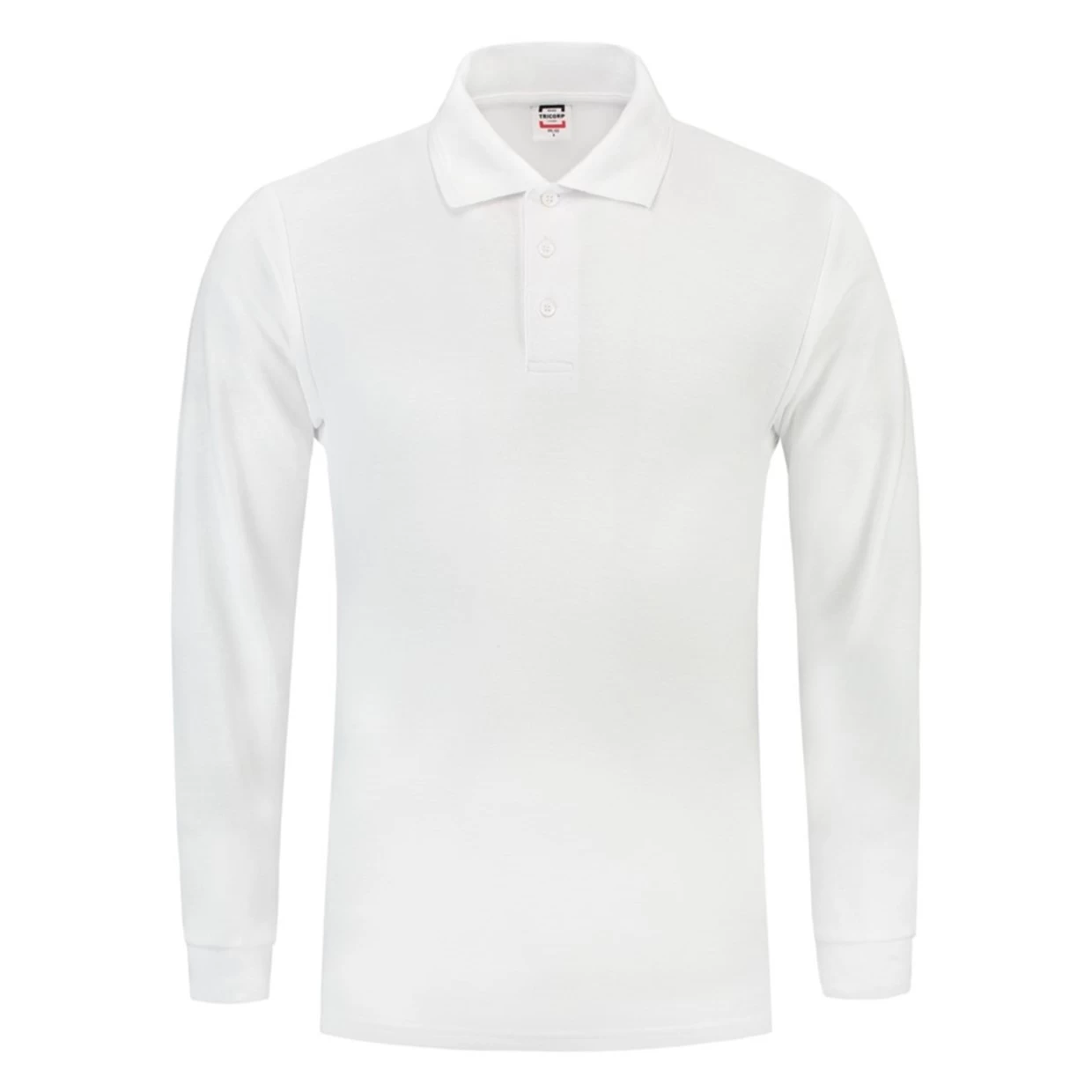 Tricorp Poloshirt Casual 201009 180gr Longsleeves Wit Maat XL 4 Tricorp Poloshirt Casual 201009 180gr Longsleeves Wit Maat XL - Afbeelding 2