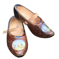 Scherjon Tripklomp Bruin Met Landschap Maat 36/37