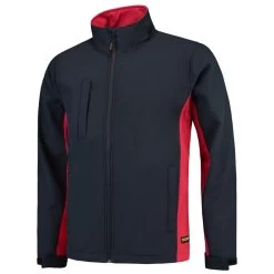 Tricorp Softshell Jack Bi-Color Marine/Rood Maat L
