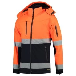 Tricorp Hi-Vis Softshell Jas 403007 Oranje Marine Maat XS