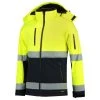 Tricorp Hi-Vis Softshell Jas 403007 Geel Marine Maat S -Winkel Voor Werkkleding softshell iso20471 bicolor xs fluor yellow