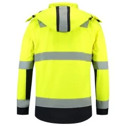Tricorp Hi-Vis Softshell Jas 403007 Geel Marine Maat S -Winkel Voor Werkkleding softshell iso20471 bicolor xs fluor yellow 2