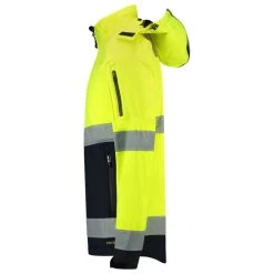 Tricorp Hi-Vis Softshell Jas 403007 Geel Marine Maat S -Winkel Voor Werkkleding softshell iso20471 bicolor xs fluor yellow 3