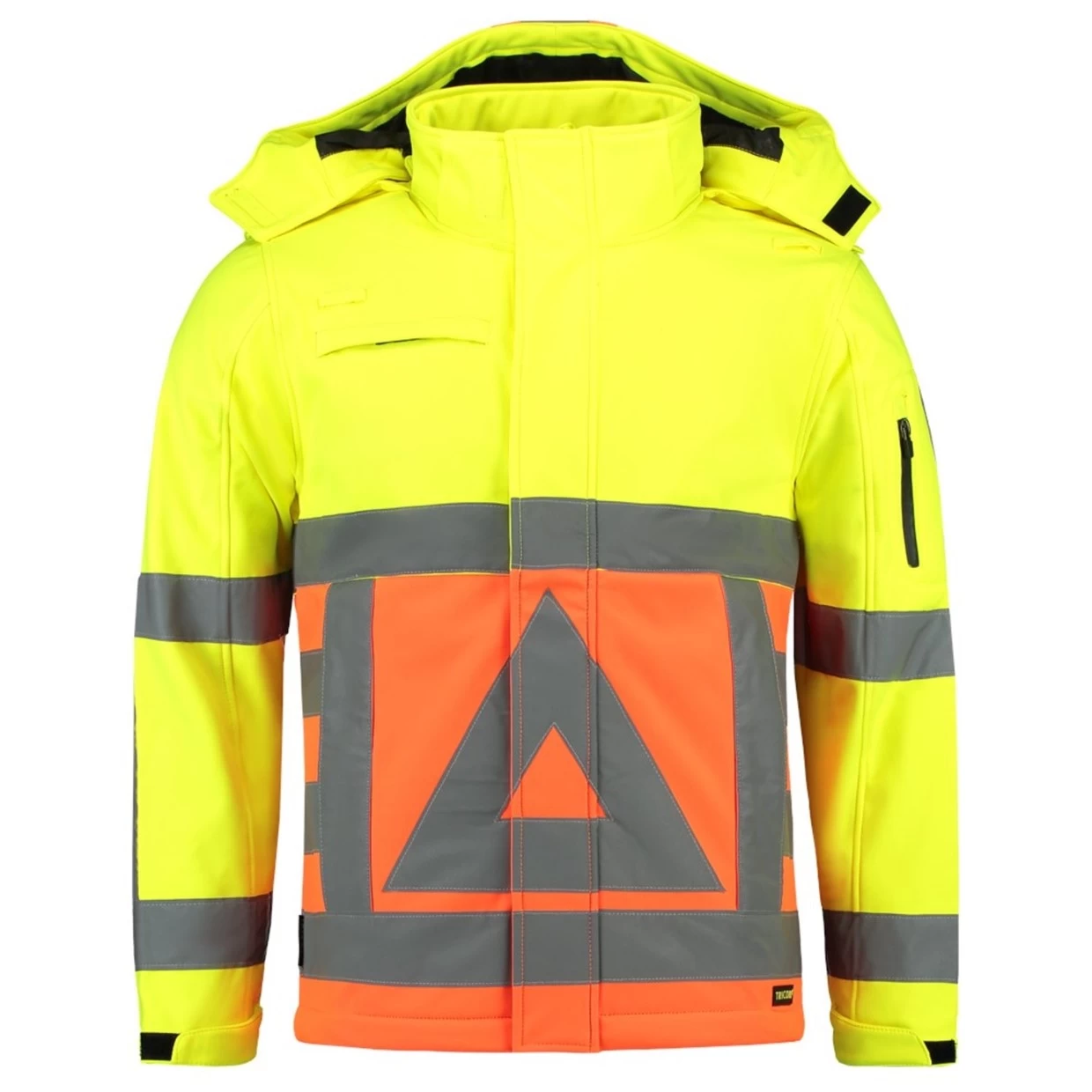 Tricorp Hi-Vis Softshell Jas 403002 Geel Oranje Maat S 4 Tricorp Hi-Vis Softshell Jas 403002 Geel Oranje Maat S - Afbeelding 2
