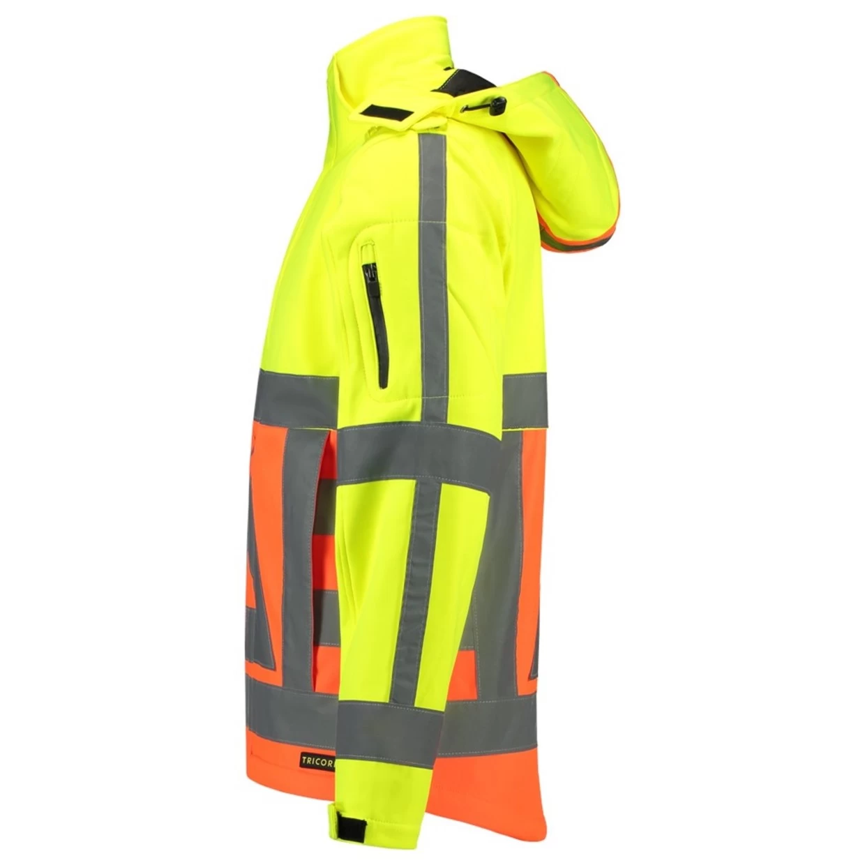 Tricorp Hi-Vis Softshell Jas 403002 Geel Oranje Maat S 6 Tricorp Hi-Vis Softshell Jas 403002 Geel Oranje Maat S - Afbeelding 4