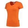 Tricorp Dames T-Shirt Casual 101008 190gr Slim Fit V-Hals Oranje Maat M -Winkel Voor Werkkleding t shirt v hals slim fit dames xs orange