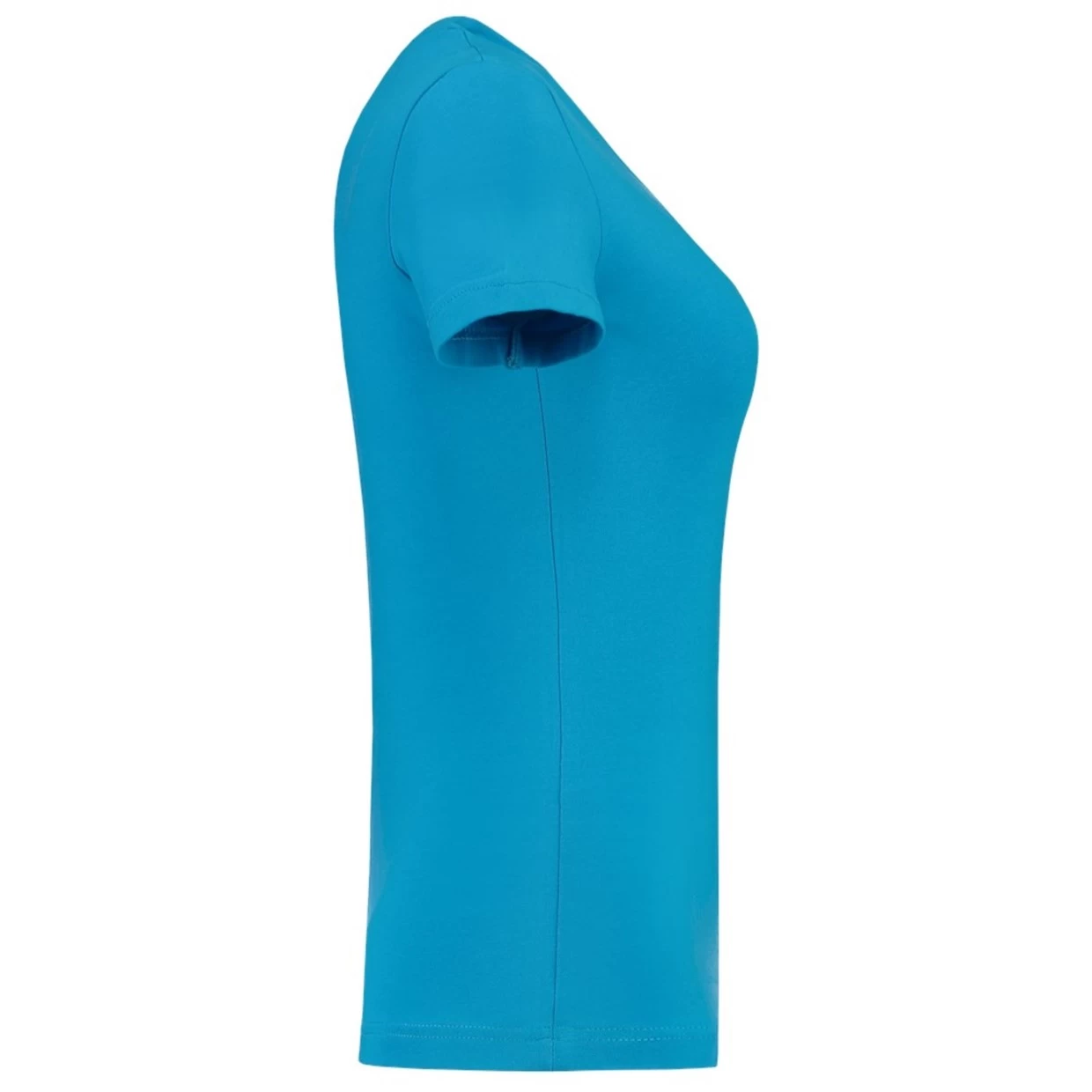 Tricorp Dames T-Shirt Casual 101008 190gr Slim Fit V-Hals Turquoise Maat 2XL 7 Tricorp Dames T-Shirt Casual 101008 190gr Slim Fit V-Hals Turquoise Maat 2XL - Afbeelding 5