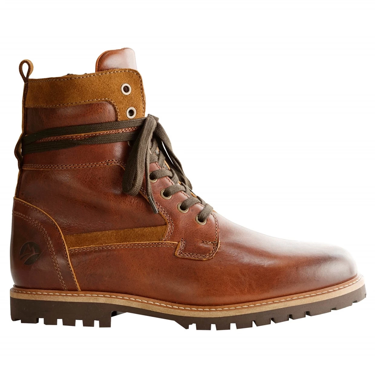 Travelin' Heren Veterschoen Nordfold Cognac Maat 41 3 Travelin' Heren Veterschoen Nordfold Cognac Maat 41