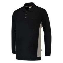 Tricorp Polosweater Zwart/Grijs Maat L